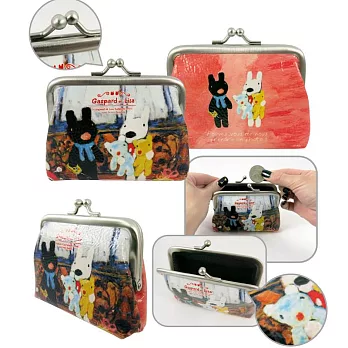 麗莎和卡斯柏-零錢包(珠釦)A款(麗+卡)