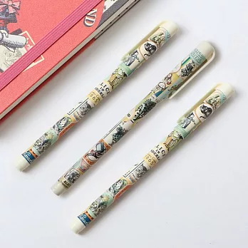 7321 Design愛麗絲0.5原子筆-標籤圖騰(黑色)