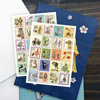 7321 Design郵票貼紙組V4-桃樂絲A02