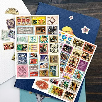 7321 Design郵票貼紙組V4-紐約B02