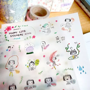 7321 Design Happy life 貼紙組v2-Anna