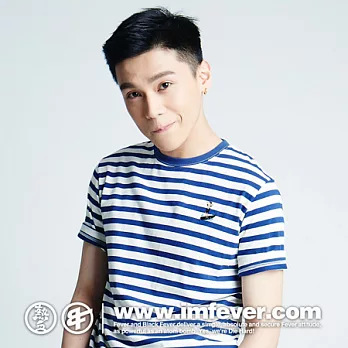 FEVER SUMMER STRIPE TEE-藍S藍色