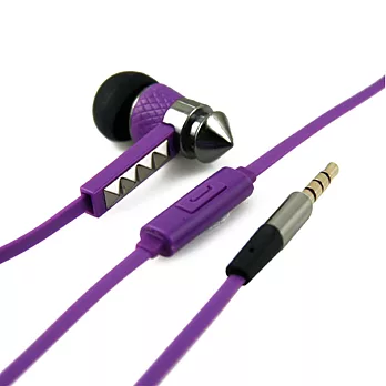 【Jabees】龐克風立體聲耳機 WE107-迷幻紫