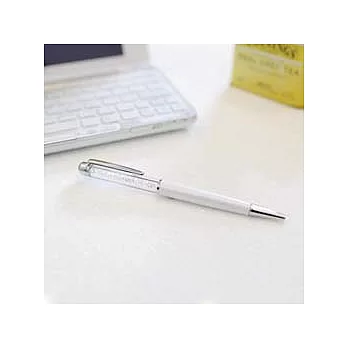 FASHIONTECH天星水晶原子筆系列-【珍珠白】/ 施華洛世奇水晶元素珍珠白