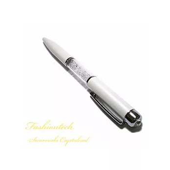 FASHIONTECH尊爵水晶原子筆系列-【珍珠白】/ 施華洛世奇水晶元素羽翼白