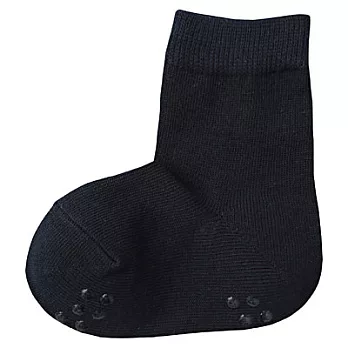 [MUJI 無印良品]幼兒棉混素色直角短襪13~15cm深藍
