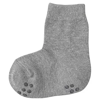[MUJI 無印良品]幼兒棉混素色直角短襪13~15cm灰色