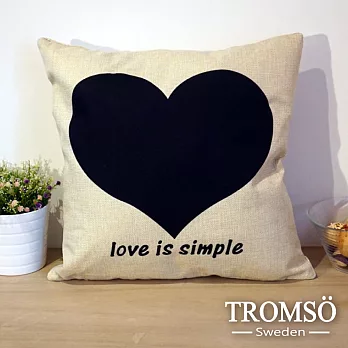 TROMSO-品味英倫棉麻抱枕/簡單之愛