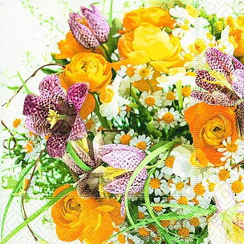 《Paper+Design》餐巾紙-Fresh Spring Bouquet清新的春天花束