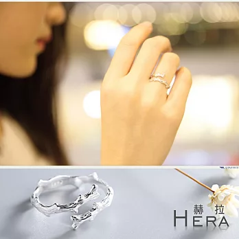 【Hera】赫拉 925純銀荊棘樹枝可調式男女戒指/開口戒時尚銀