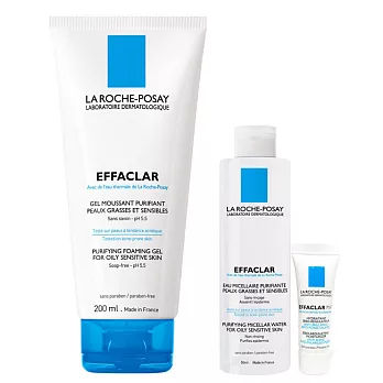 LA ROCHE-POSAY理膚寶水 青春潔膚凝膠控油清潔組