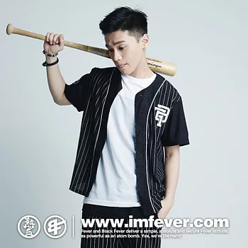 熱血黑牌 BF STRIPE 棒球衫S黑色