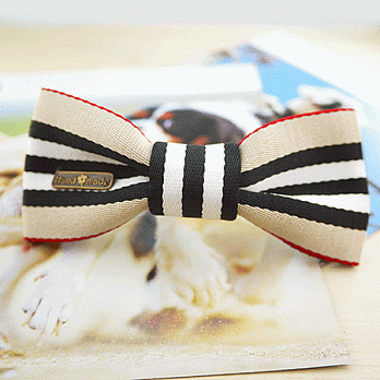 【PinkyPinky Boutique】典雅風格 蝴蝶結髮夾 ＊深米色＊(深米)