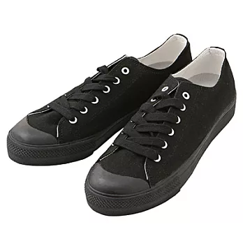 [MUJI 無印良品]撥水加工棉水洗休閒鞋25.5黑色