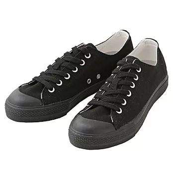 [MUJI 無印良品]撥水加工棉水洗休閒鞋22黑色