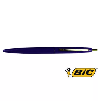 BIC CLIC GOLD 0.7金夾按壓圓珠筆(2入) 皇家藍