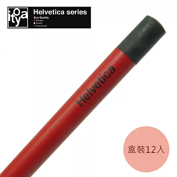 【ITOYA】Helvetica HB鉛筆(盒裝) 12入　紅