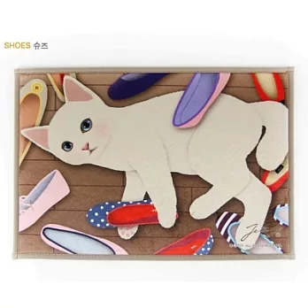 Jetoy, 甜蜜貓止滑 腳踏墊_Shoes