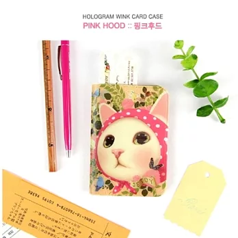 JETOY, 甜蜜貓 信用卡 卡套_Pink hood