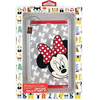 【Disney迪士尼】Samsung Galaxy tab4 7.0 大頭系列彩繪透明保護軟套米妮