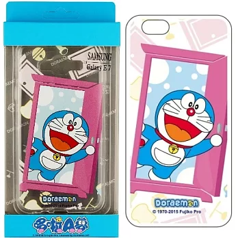 Doraemon 哆啦A夢 Samsung Galaxy E7 彩繪透明保護軟套任意門款