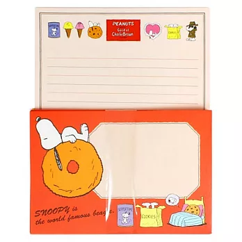 《sun-star》SNOOPY幽默插畫系列信紙組(繽紛甜點)