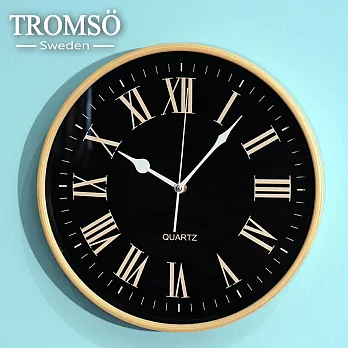TROMSO風尚丹麥時鐘-羅馬數字黑