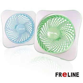 【經濟包】FReLINE 兩段式8吋DC節能電風扇 / USB / 辦公室 / 閱讀_FF-1003藍色