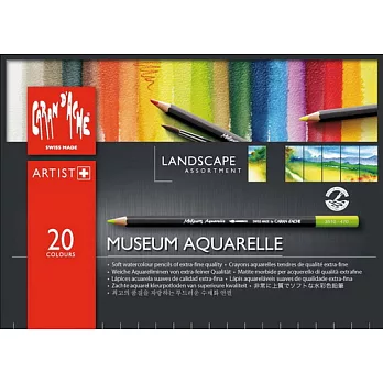 MUSEUM AQUARELLE 博物館級水溶性色鉛 風景 20色
