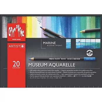 MUSEUM AQUARELLE 博物館級水溶性色鉛 海景 20色