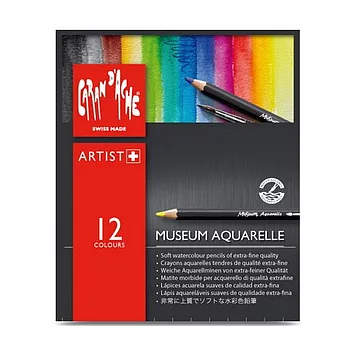 MUSEUM AQUARELLE 博物館級水溶性色鉛 12色