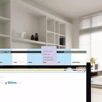 【歐士OSHI】夾心留言備忘板 - 週計畫(粉藍)