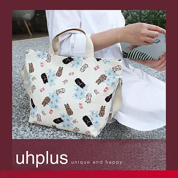 uhplus 三用托特包- 幸福招財貓