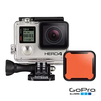 【GoPro】紅色濾鏡適用40米標準保護盒ABDFR-301(忠欣公司貨)