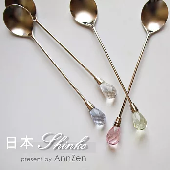 《日本Shinko》日本製-午茶晶鑽系列-咖啡匙四件組
