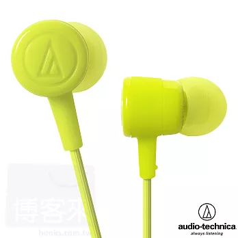 鐵三角 ATH-CKL220 淺綠色「NEON」色彩耳道式耳機淺綠色