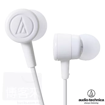 鐵三角 ATH-CKL220 白色「NEON」色彩耳道式耳機白色