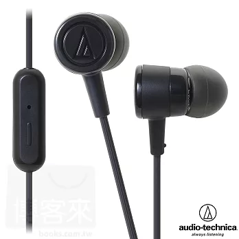 鐵三角 ATH-CKL220iS 黑色 智慧型手機專用 「NEON」色彩耳道式耳機黑色