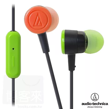 鐵三角 ATH-CKL220iS 狂熱黑 智慧型手機專用 「NEON」色彩耳道式耳機 狂熱黑