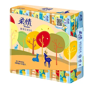 【箱購】柔情抽取100抽*12包*6袋-杏仁果油添加