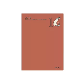 MIDORI POCKET DIARY 2016手帳(月雙週)A6-歐吉桑