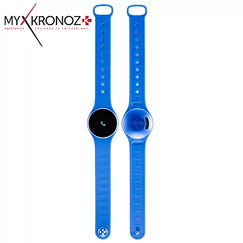 MYKRONOZ ZeCircle 超薄防水觸控智能手錶藍色