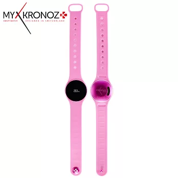 MYKRONOZ ZeCircle 超薄防水觸控智能手錶粉色