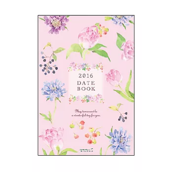 MIDORI POCKET DIARY 2016手帳(月單週)B6-百花齊放