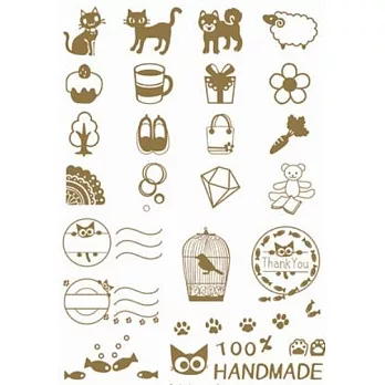 燙畫熱燙貼人氣貓咪 handmadew燙畫 黑色