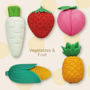 蔬果橡皮擦 5PCS/組