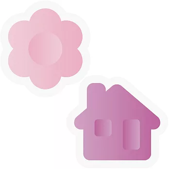 《TESCOMA》ABS切壓模2件(小花房子)