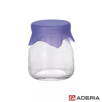 【ADERIA】日本進口玻璃布丁杯120ml(2色)紫色