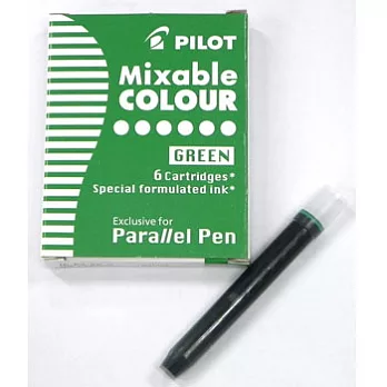 百樂藝術鋼筆卡水-綠(6支入)