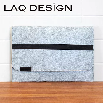 LAQDESiGN羊毛氈收納包淺灰色